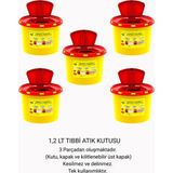 1,2 Lt Tıbbi Atık Kutusu 5'li