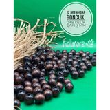 12 mm Ahşap Boncuk (50 Gram 78 Adet) Dar Delik Çapı 3 mm Makrome Çanta Bileklik Takı Renkli - Kahverengi