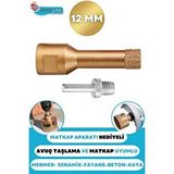 12 mm Granit Mermer Fayans Beton Taş Delme Panç Spiral Avuç Taşlama Canavar Matkap Uyumlu M14 Aparat