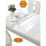 1,2 mm Pvc Masa Örtüsü, Şeffaf Masa Kaplaması, 100X200