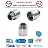 1/2'' Musluk Uzatması - 2cm - Paslanmaz Çelik - 3 Adet - 2 cm
