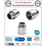 1/2'' Musluk Uzatması - 3cm - Paslanmaz Çelik - 3 Adet - 3 cm