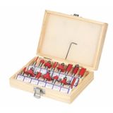 12 Parça Freze Uç Takımı Ahşap Oyma Ağaç Delme Çantalı Set 6 mm