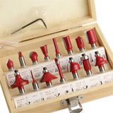 12 Parça Freze Uç Takımı Ahşap Oyma Ağaç Delme Çantalı Set 8mm