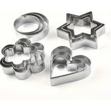 12 Parça Metal Kurabiye Kalıbı - 12 Adet