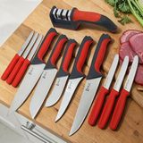 12 Parça Mutfak Bıçak Seti, Çeyizlik Set, Steak Bıçak-Şef Bıçak-Doğrama Bıçak, Çok Amaçlı Bıçak Seti