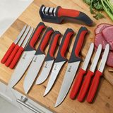 12 Parça Mutfak Bıçak Seti, Çeyizlik Set, Steak Bıçak-Şef Bıçak-Doğrama Bıçak, Çok Amaçlı Bıçak Seti