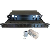 12 Port 1u 19" Fiber Optik Patch Panel