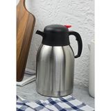 12 Saat Dayanıklı Termos - Çift Katlı Çelik Çay Termosu - 2 Litre - 2 lt - Gümüş