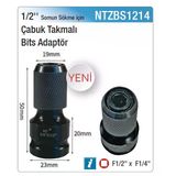 1/2 Somun Sökme İçin Çabuk Takmalı Bits Adaptör (2 Adet)