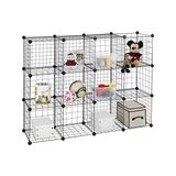 12 Storage Küpleri Çok Aşamalı Kullanım Dıy Tel Kafes Organizer Wandorganisator Raf Dolap Tel K - Çok Renkli