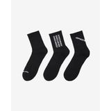 1/2 TERRY LOW CREW - 3'LÜ PAKET ERKEK ÇORAP Siyah