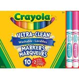 12 Ultra Clean Washable Markers-Amerikan-Nontoxic-12'li Yıkanabilir Kalın Uçlu Keçeli Boya Kalemi - 12'limarkerskeçeli
