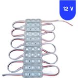 12 Volt 1.5 Watt Mini 3 Lensli Beyaz 2835 Smd LED Modül IP65 10 Adet Modül