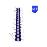 12 Volt 1.5 Watt Tek Lensli Mavi 3030 Led Modül Ip65 10 Adet Modül