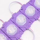 12 Volt 1.5 Watt Tek Lensli Mor 3030 Led Modül Ip65 10 Adet Modül