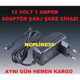 12 Volt 1000 Miliamper Mah 1 Amper Adaptör Şarj Cihazı Faturalı