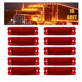 12 Volt 18 Ledli Yan Marker Led Lamba Dorse Kamyon Kırmızı 10 Adet