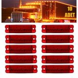 12 Volt 18 Ledli Yan Marker Led Lamba Dorse Kamyon Kırmızı 10adet