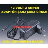 12 VOLT 2000 MİLİAMPER 2 AMPER ŞERİT LED LET ADAPTÖRÜ ŞARJ CİHAZI