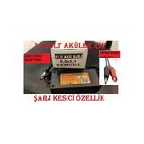 12 Volt 3.5 Amper Akü Şarj Cihazı Adaptörü Otomatik Kesicili Özellik Hem Adaptör Giriş Hem Maşalı