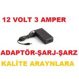 12 VOLT 3 AMPER 12V 3 Ah ADAPTÖR ŞARJ CİHAZI