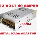 12 VOLT - 40 AMPER METAL KASA ADAPTÖR