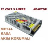 12 VOLT 5 AMPER METAL KASA ADAPTÖR TRAFO