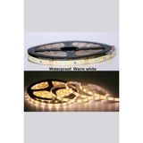 12 Volt 5050 Dış Mekan Şerit LED 3 Çipli Gün Işığı Metrede 60 LED IP65 (5 Metre)