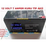 12 Volt 7 Amper 12V 7Ah Akü Güvenlik Alarm Ups Aküsü Pili