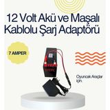 12 Volt 7 Amper Akü + Akıllı Şarj Cihazı – Çocuk Araç, Atv, Traktör Için Güç Seti