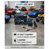 12 VOLT 7 AMPER AKÜ ve ŞARJ ALETİ PİLSAN AKÜLÜ OYUNCAK ARAB İle Uyumlu AKÜ ŞARZ SETİ