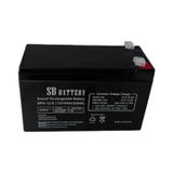12 VOLT 9 AH-AMPER KURU TİP AGM GÜÇ KAYNAĞI AKÜ SB BATTERY SPL-9