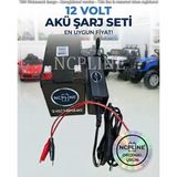 12 Volt Akü Ve 3 Amper Şarj Adaptörü - Otomatik Kesicili Özellik-12 Volt 7 Amper Set Akülü Araba Uyumlu
