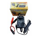 12 Volt Aküler Için Şarj Cihazı Adaptör Extra Maşalı Kablo