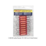 12 Volt Parmak Cob Led Lamba Kırmızı - 10 Adet