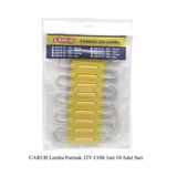 12 Volt Parmak Cob Led Lamba Sarı - 10 Adet