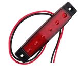 12 Volt Parmak Led Lamba - 10 Adet Kırmızı