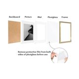12 x 16 Resim Çerçevesi 2 Inç Altın Seti - Mat Veya 12X16 Çerçeve ile 9X12 Resim Çerçevesi Olarak Kullanın - Yatay Veya Dikey Ekran Için Pleksiglas Kapaklı Kolaj Resim Çerçeveleri - -- - Option-1