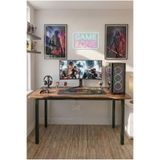 120 Çam Oyun Çalışma Masası Gaming Masa Ofis Masası 9121