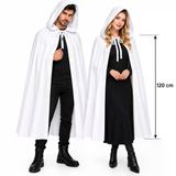 120 Cm Beyaz Kapüşonlu Uzun Hayalet Pelerin