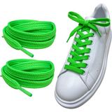 120 cm Yassı Spor Ayakkabı Bağcığı, Sneakers Bağcık, Yassı Ayakkabı Bağcığı 1 Çift - Fıstık Yeşili