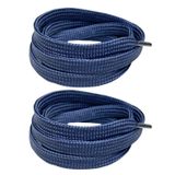 120 cm Yassı Spor Ayakkabı Bağcığı, Sneakers Bağcık, Yassı Ayakkabı Bağcığı 1 Çift - Lacivert