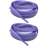 120 cm Yassı Spor Ayakkabı Bağcığı, Sneakers Bağcık, Yassı Ayakkabı Bağcığı 1 Çift - Lila
