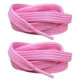 120 cm Yassı Spor Ayakkabı Bağcığı, Sneakers Bağcık, Yassı Ayakkabı Bağcığı 1 Çift - Pembe