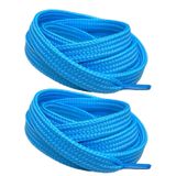 120 cm Yassı Spor Ayakkabı Bağcığı, Sneakers Bağcık, Yassı Ayakkabı Bağcığı 1 Çift - Turkuaz