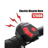 120 Db Usb Şarjlı Elektrikli Bisiklet Kornası Ve Anti Hırsızlık Alarm Zili Scooter Uyumlu