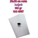 120 g 25x35 cm Resim Kağıdı 100 Adet Kırtasiye Ürünü Sanat İçin Uygun