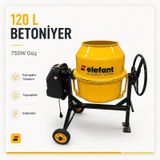 120 L Betoniyer Harç Karma Makinası Karıştırıcı