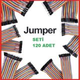 120 Li Dişi Dişi, Erkek Erkek, Erkek Dişi Jumper Kablo Seti